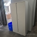 Beige Tall Metal 2 Door Storage Cabinet approx. 72" H